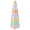 folia Schachteln & Boxen|Schachteln>Pappschachteln "Quadrat", Pastellfarben, 12er-Set