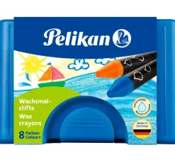 Kinder Pelikan Bastelfarbe|Wachsfarbe>Wachsmalstifte "Rund", wasservermalbar