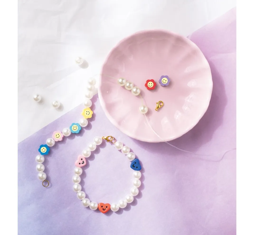 Kinder folia Kinderschmuck-Sets|Sets>Perlenmix "Happy"