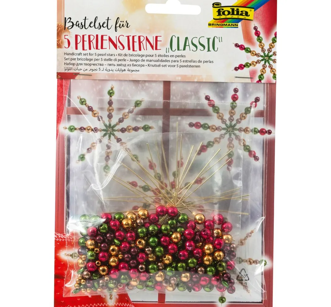 folia Perlensterne & Engel|Perlensterne>Perlenstern Bastelset "Classic"