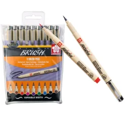Sakura Bullet Journal|Stifte>Pigma brush Pinselstifte, 9er-Set