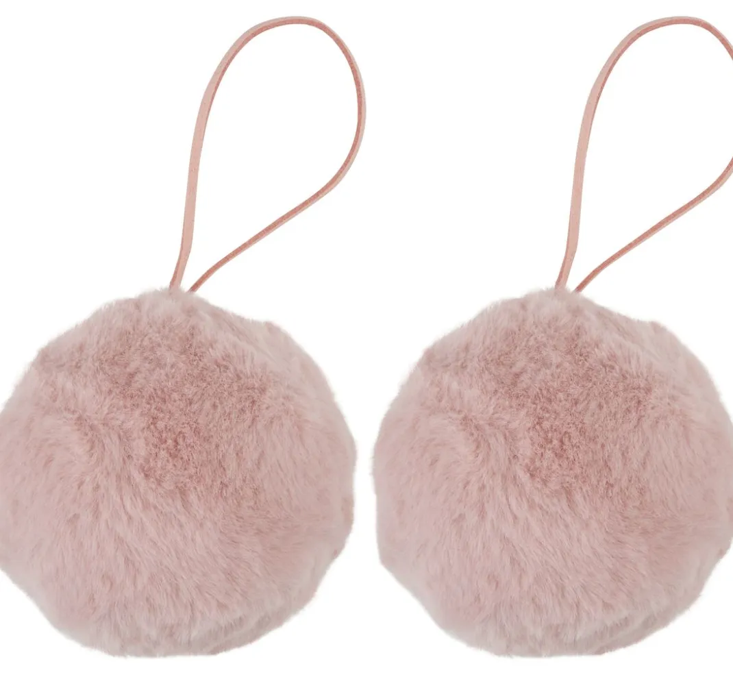 Kinder Othmar Decorations Pompons|Bastelzubehör>Plüsch Kugel "Filis", ca. Ø 9 cm, 2 Stück