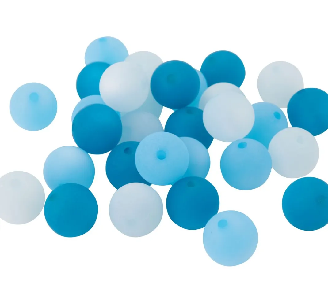PRACHT Perlensterne|Acrylperlen>Polaris-Perlen-Mix, 10mm, 30 Stück
