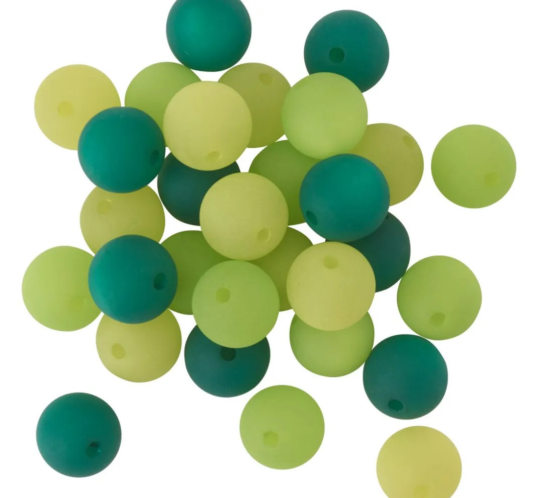 PRACHT Perlensterne|Acrylperlen>Polaris-Perlen-Mix, 10mm, 30 Stück