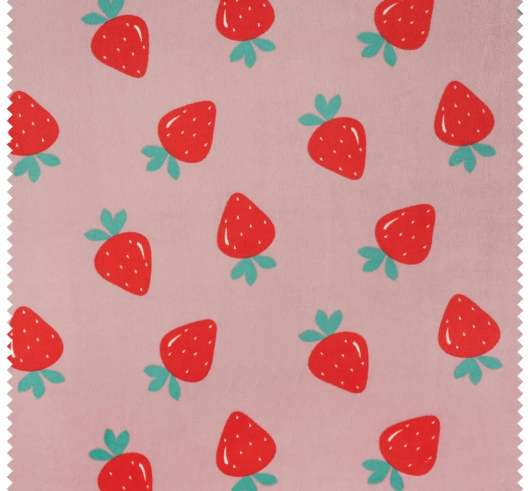Kinder VBS Marktplatz Jerseystoff|Stoff Meterware>Polyester-Jersey Chilly Print "Erdbeeren"