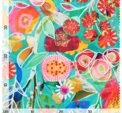 Globaltex Stoff Meterware|Dekostoff>Polyester-Stoff "Stevan Verde"