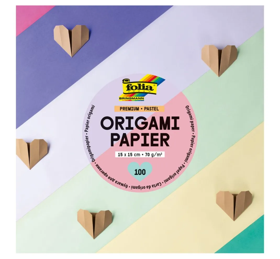 folia Origami & Papier Falten|Falt- & Origamipapier>Premium Faltblätter "Pastell"