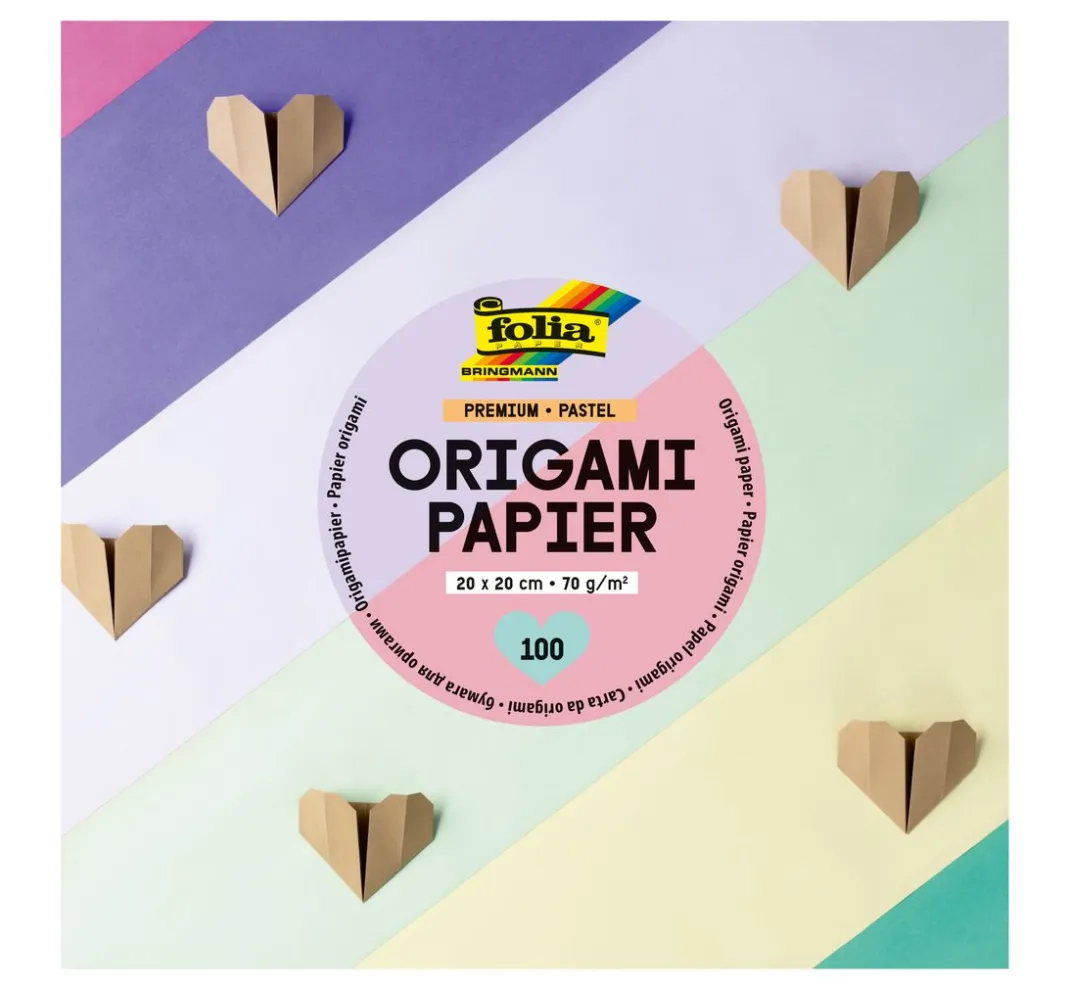folia Origami & Papier Falten|Falt- & Origamipapier>Premium Faltblätter "Pastell"