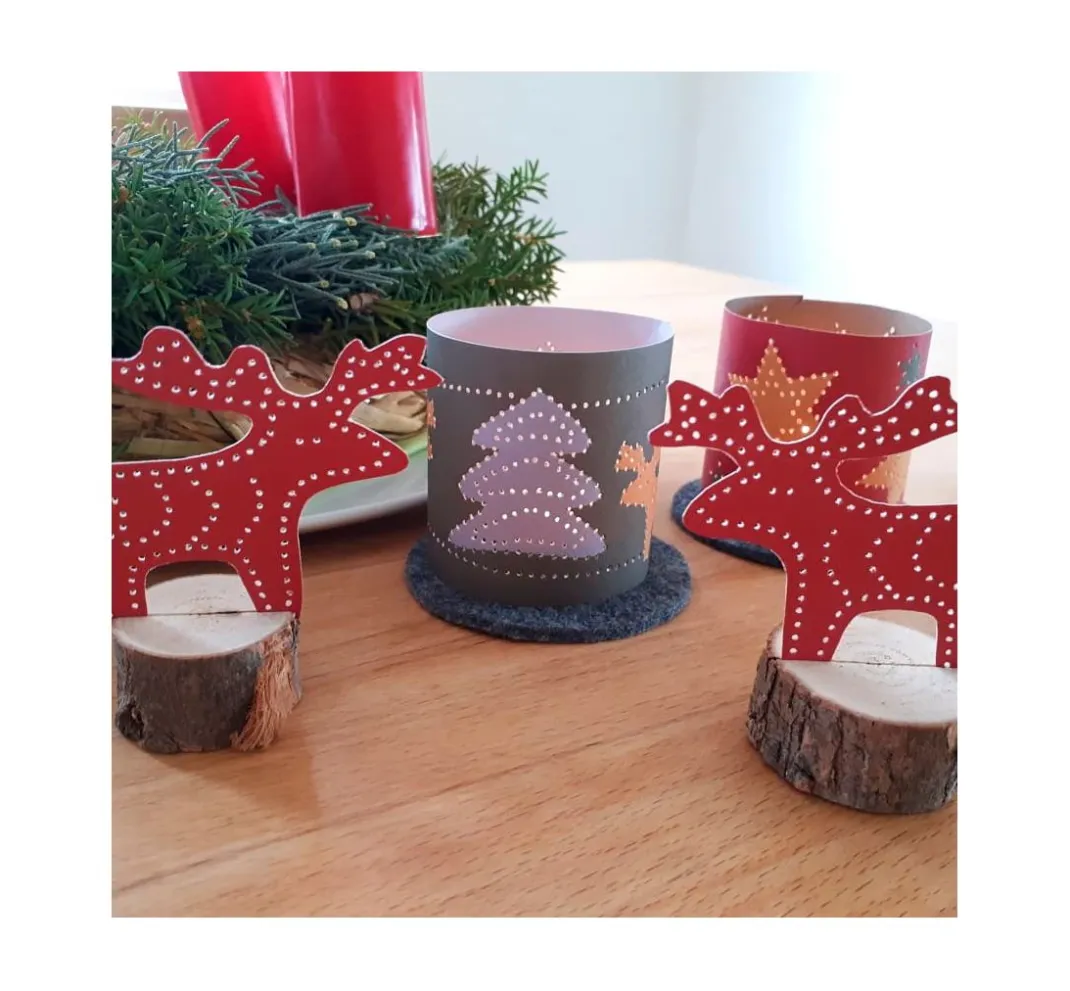 Kinder Familienmomente Papier|Papier-Bastelsets>Prickelvorlagen-Set "Schöne Winterzeit"