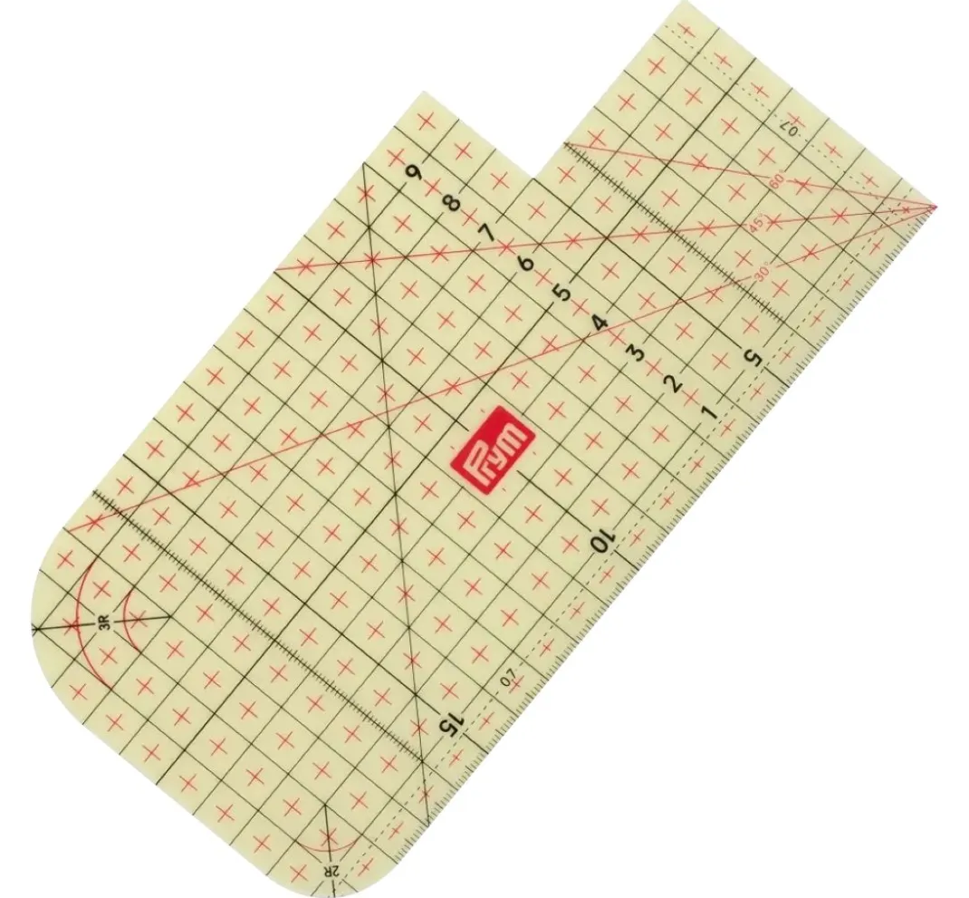 Prym Patchwork|Maßband & Lineale>Bügellineal, transparent