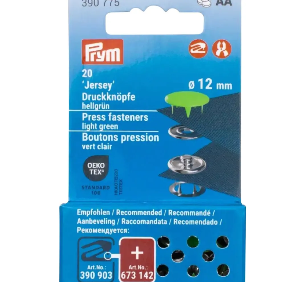 Prym Nieten & Ösen|Taschen-Design>Druckknöpfe Jersey, 12 mm, 20 Stück (de)