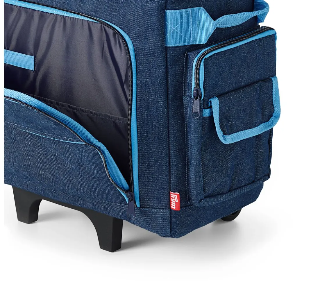 Prym Nähkästen|Nähmaschinen>Nähmaschinen-Trolley "Jeans"