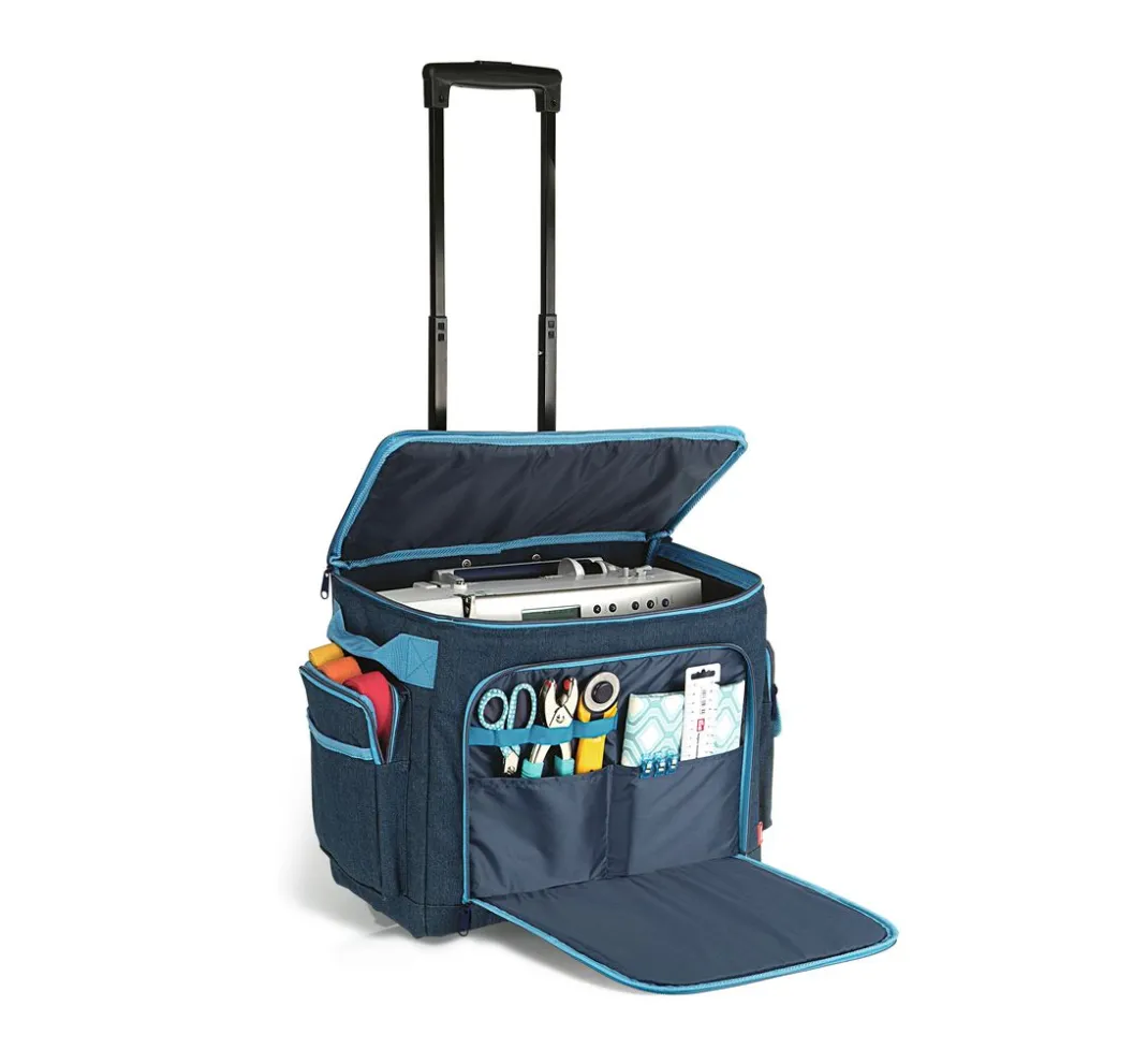 Prym Nähkästen|Nähmaschinen>Nähmaschinen-Trolley "Jeans"