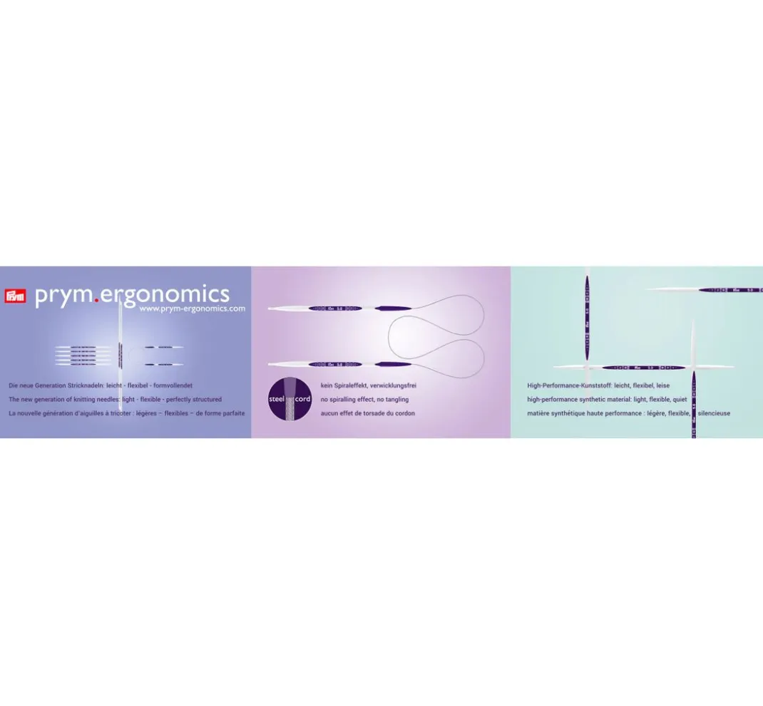 Prym Rundstricknadeln|Stricken>Rundstricknadeln "Ergonomics"