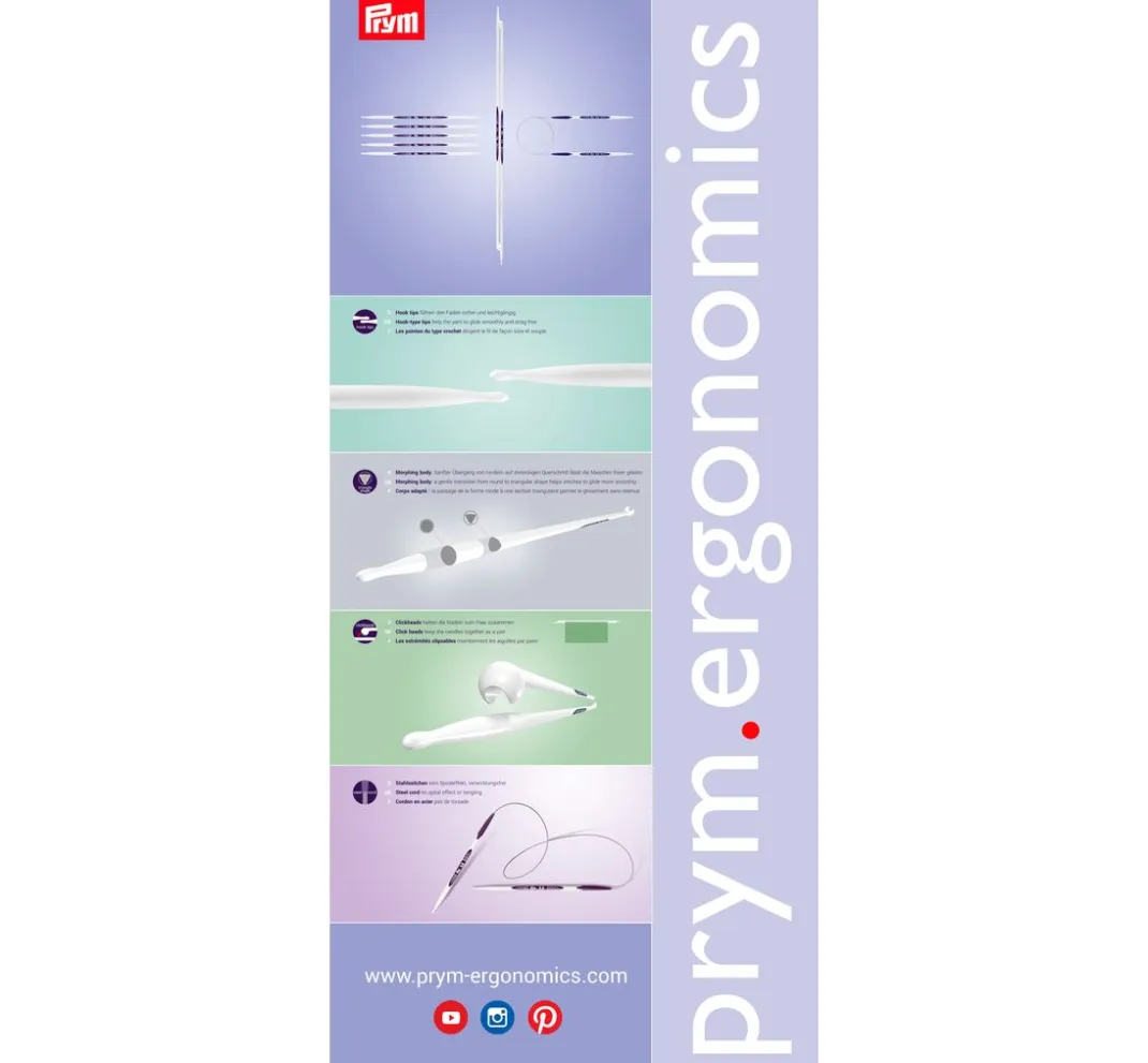 Prym Rundstricknadeln|Stricken>Rundstricknadeln "Ergonomics", 80 cm