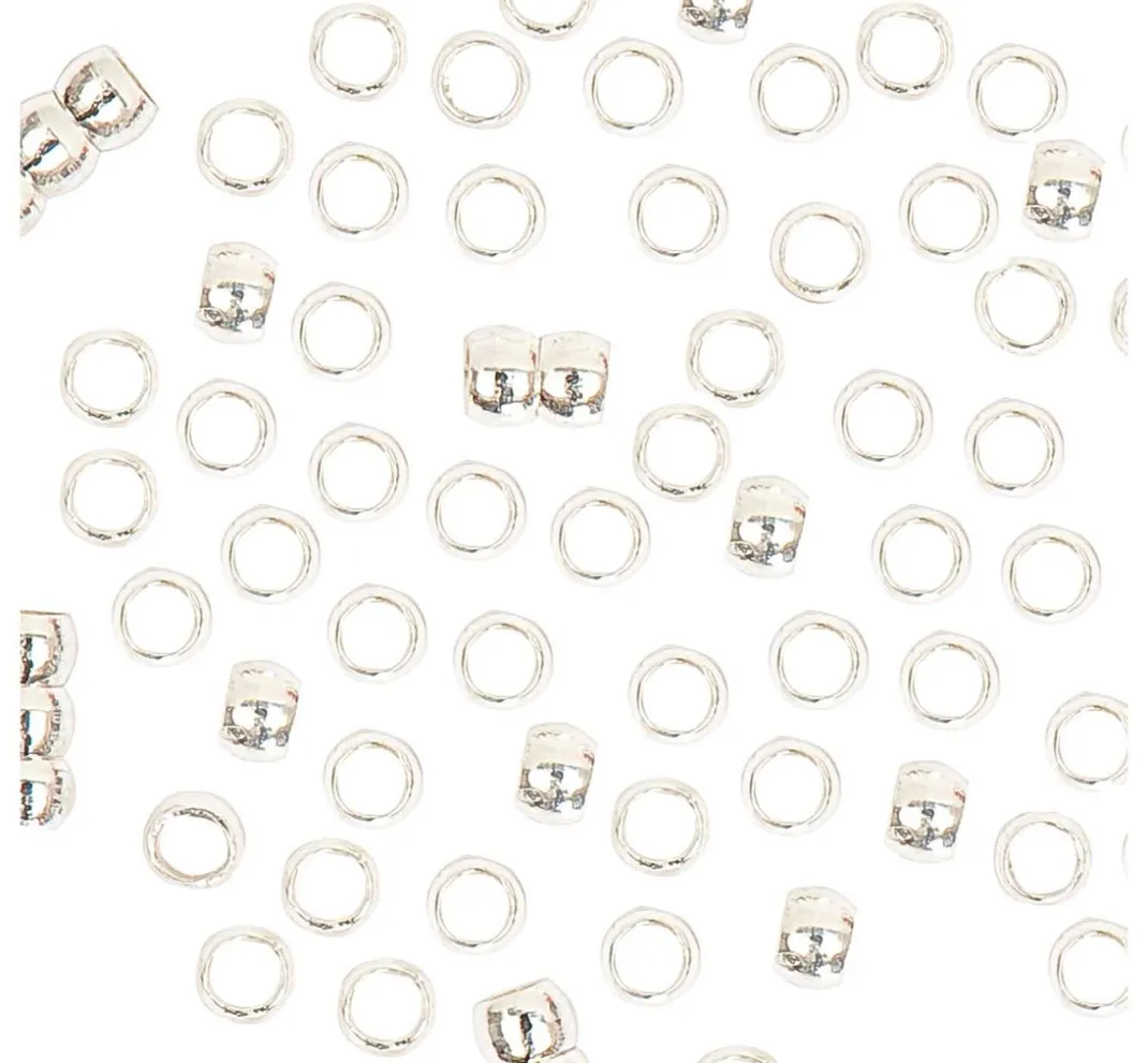 Rico Design Quetschperlen>Quetschperlen, Silber, 2 mm