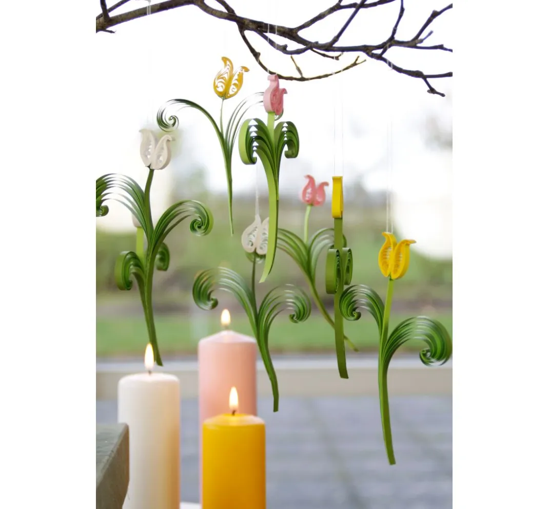 papier+ideen Quilling|Papierstreifen>Quilling-Set "Tulpen"