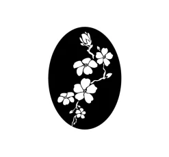 Rayher Seifen-Design|Gießformen>Reliefeinlage "Kirschblüte", oval