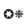 Rayher Seifen-Design|Gießformen>Reliefeinlage "Schneeflocke + Stern"