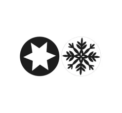 Rayher Seifen-Design|Gießformen>Reliefeinlage "Schneeflocke + Stern"