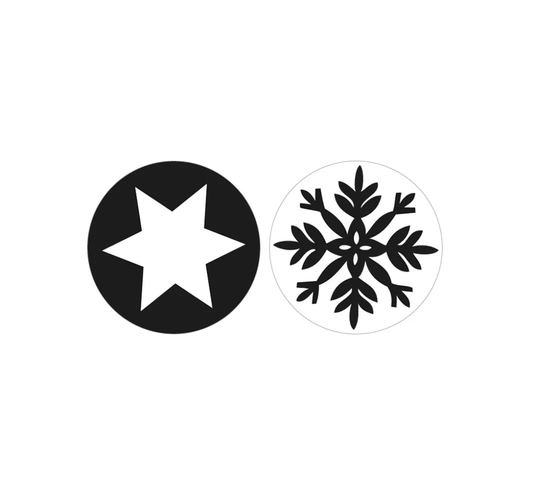 Rayher Seifen-Design|Gießformen>Reliefeinlage "Schneeflocke + Stern"