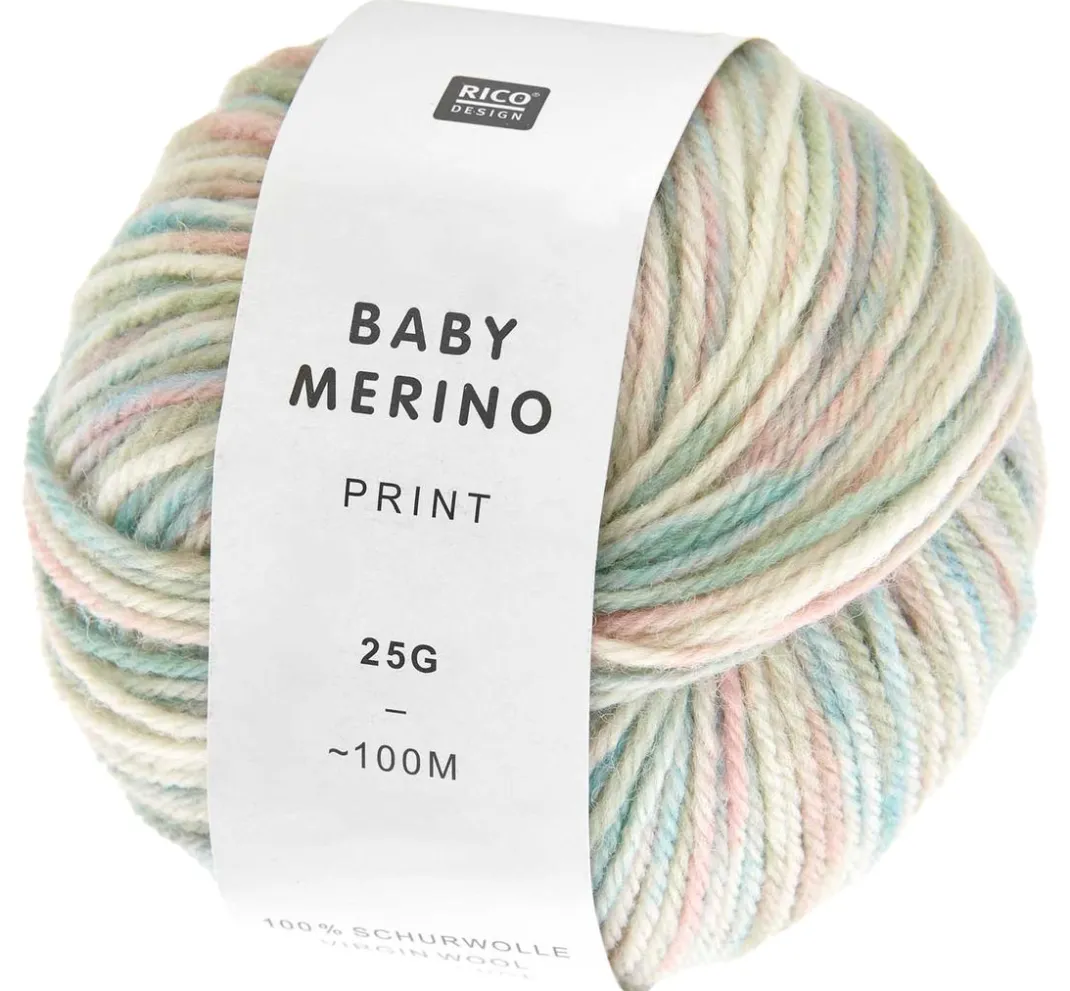 Rico Design Schurwolle|Merinowolle>"Baby Merino Print"