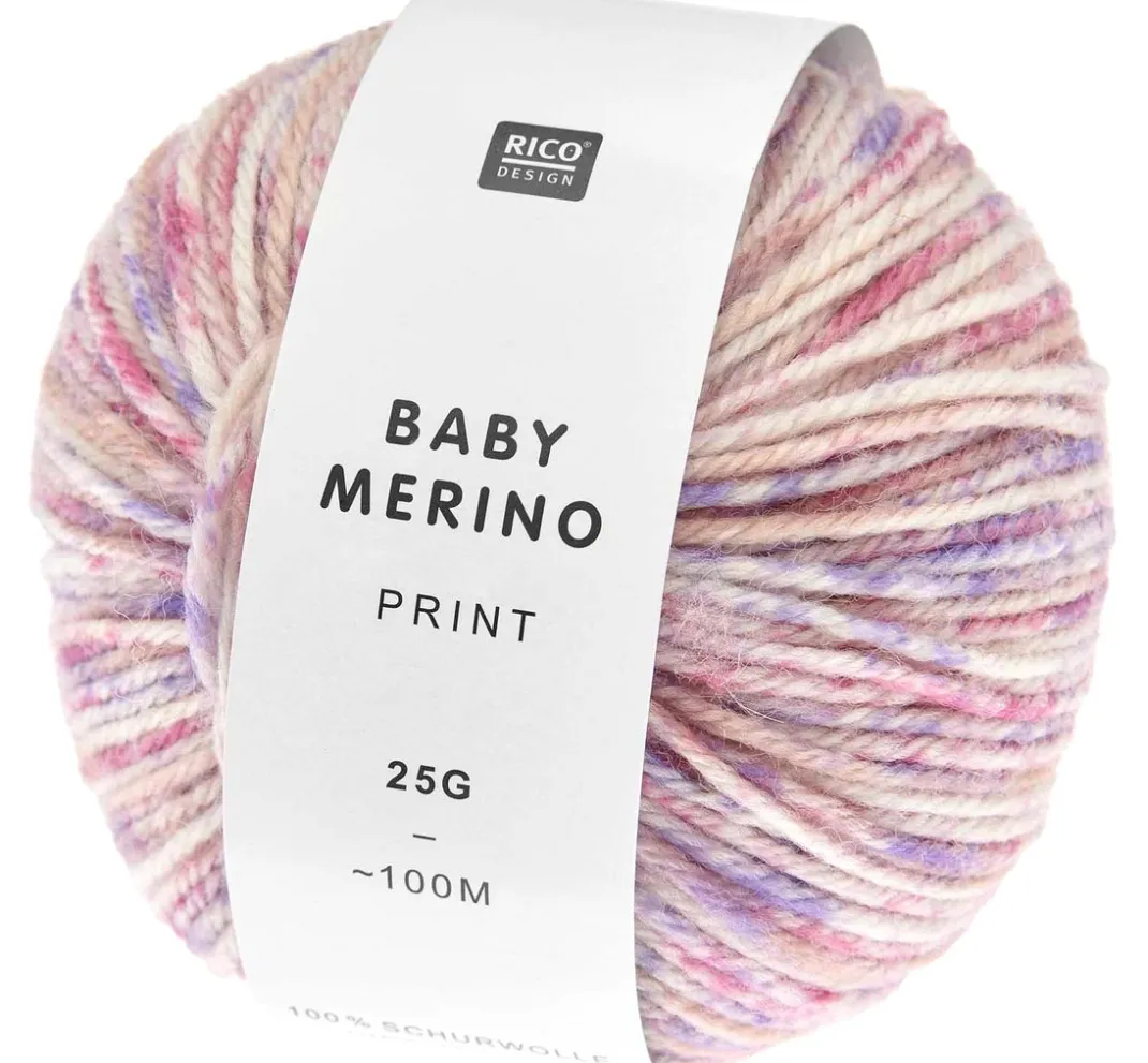 Rico Design Schurwolle|Merinowolle>"Baby Merino Print"