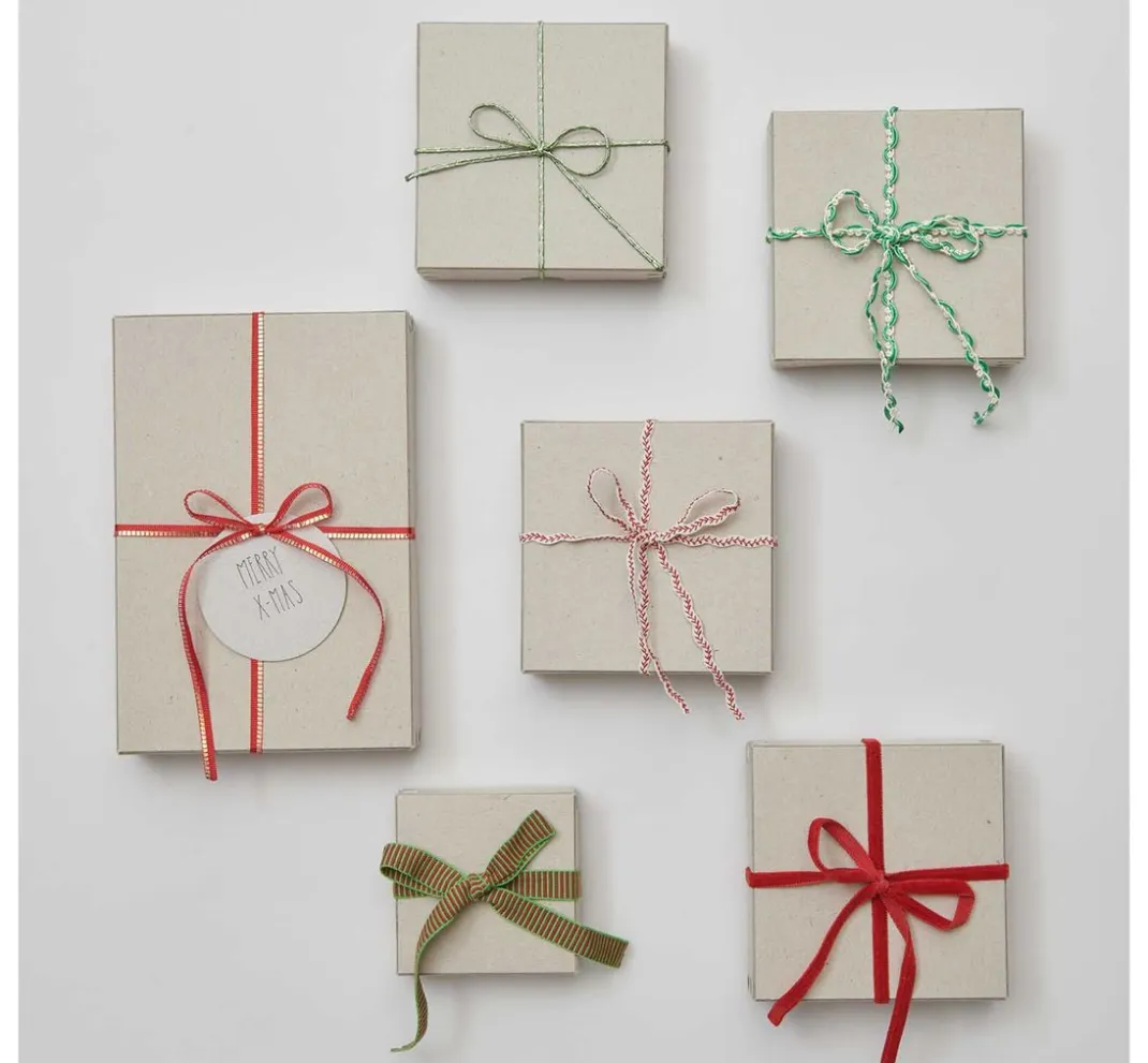 Rico Design Sets|Bänder>Bänder-Set "Lucky dip", Rot-Grün