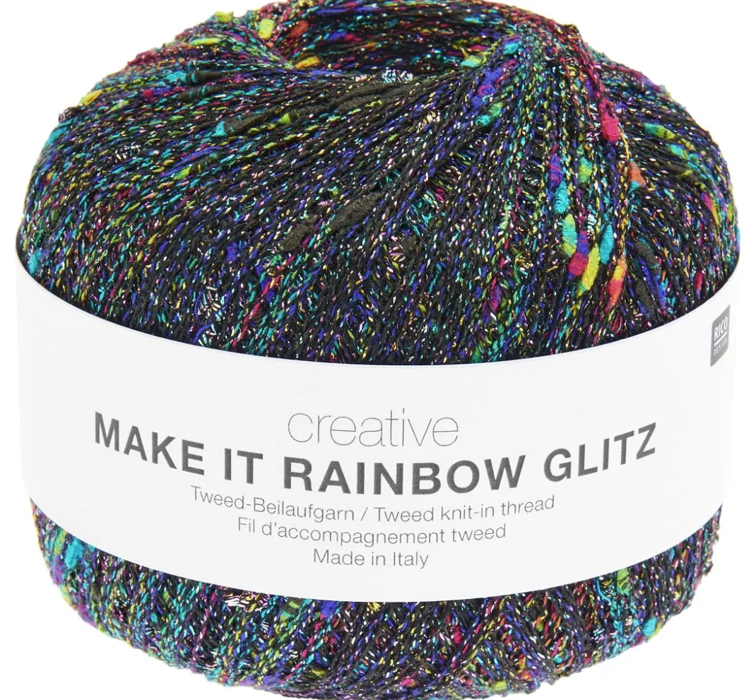 Rico Design Effektwolle|Beilaufgarn>Creative "Make It Rainbow Glitz"