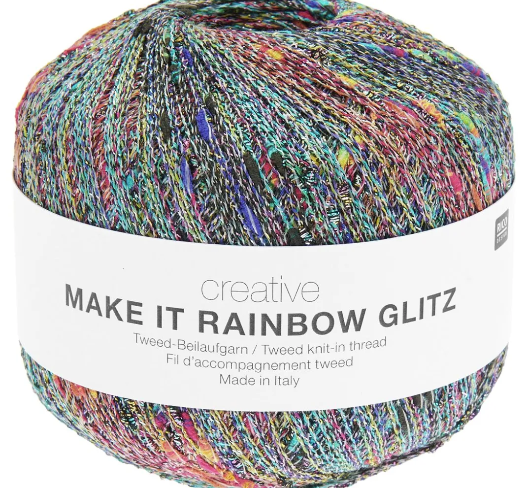 Rico Design Effektwolle|Beilaufgarn>Creative "Make It Rainbow Glitz"