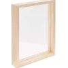 Rico Design Holz, Mdf & Pappmaché>Holzrahmen Natur mit doppelter Acrylscheibe