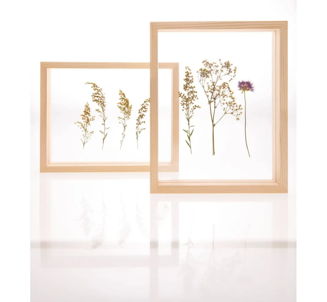 Rico Design Holz, Mdf & Pappmaché>Holzrahmen Natur mit doppelter Acrylscheibe