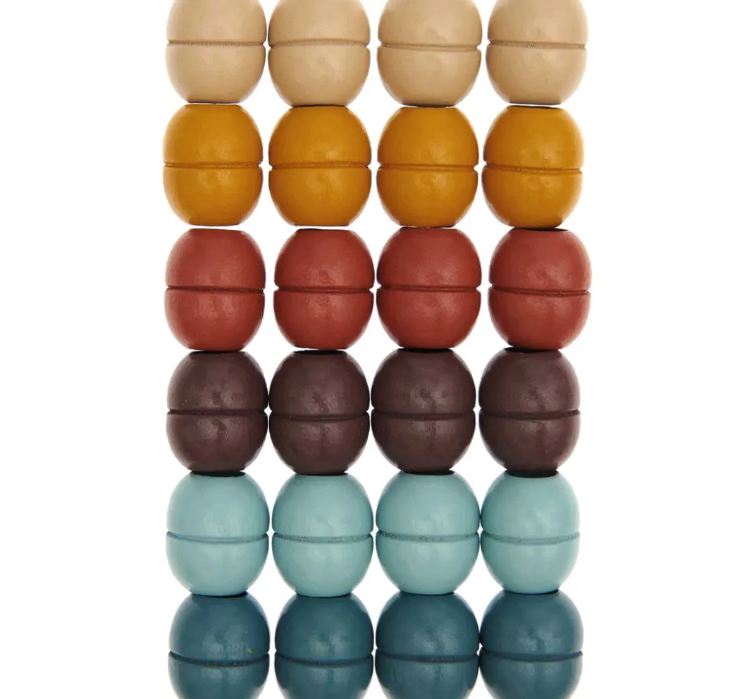 Kinder Rico Design Bänder|Makramee>Made by Me Makramee Perlen "Erdfarben"