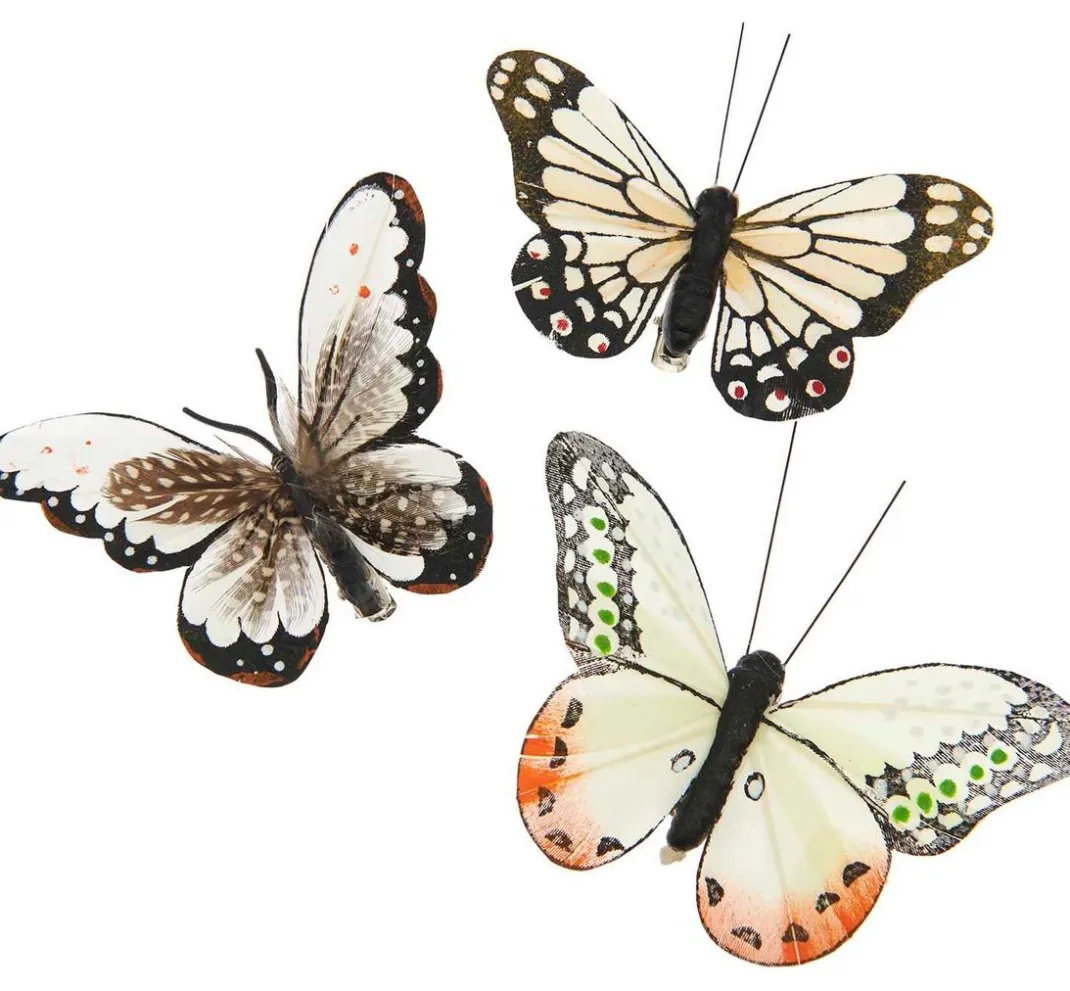 Rico Design Dekofiguren & -Objekte>"Schmetterling mit Clip"