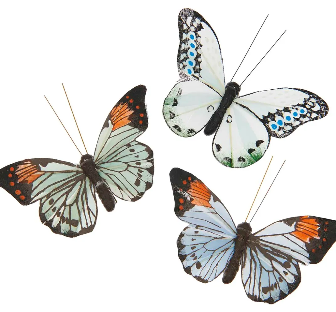 Rico Design Dekofiguren & -Objekte>"Schmetterling mit Clip"