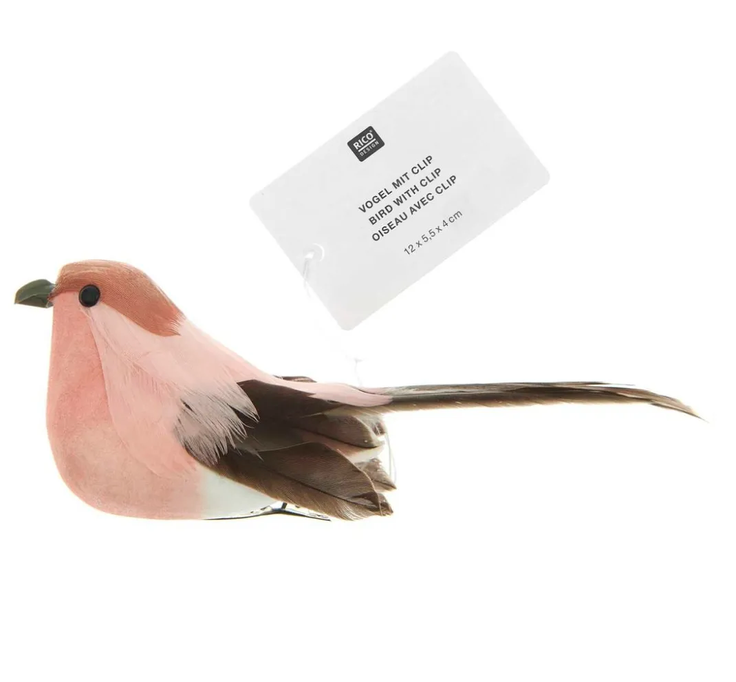 Rico Design Dekofiguren & -Objekte>"Vogel mit Clip"