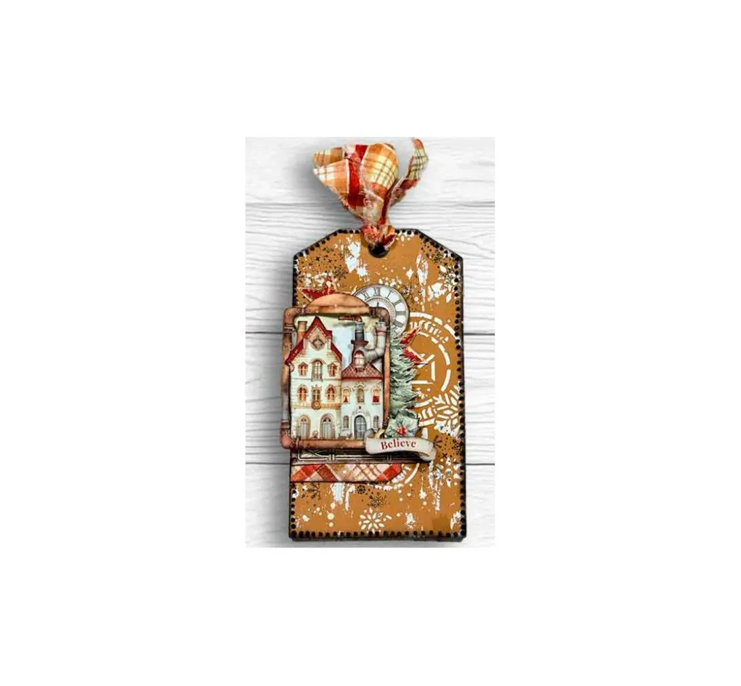 Stamperia Sticker & Klebebänder|Scrapbooking>Rub On Sortiment "Gear up for Christmas"