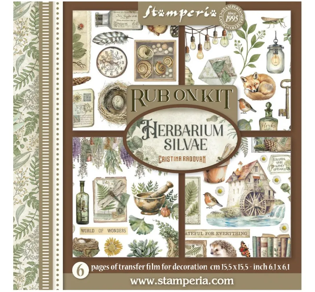 Stamperia Scrapbooking|Kartengestaltung>Rub On Sortiment "Herbarium Silvae"