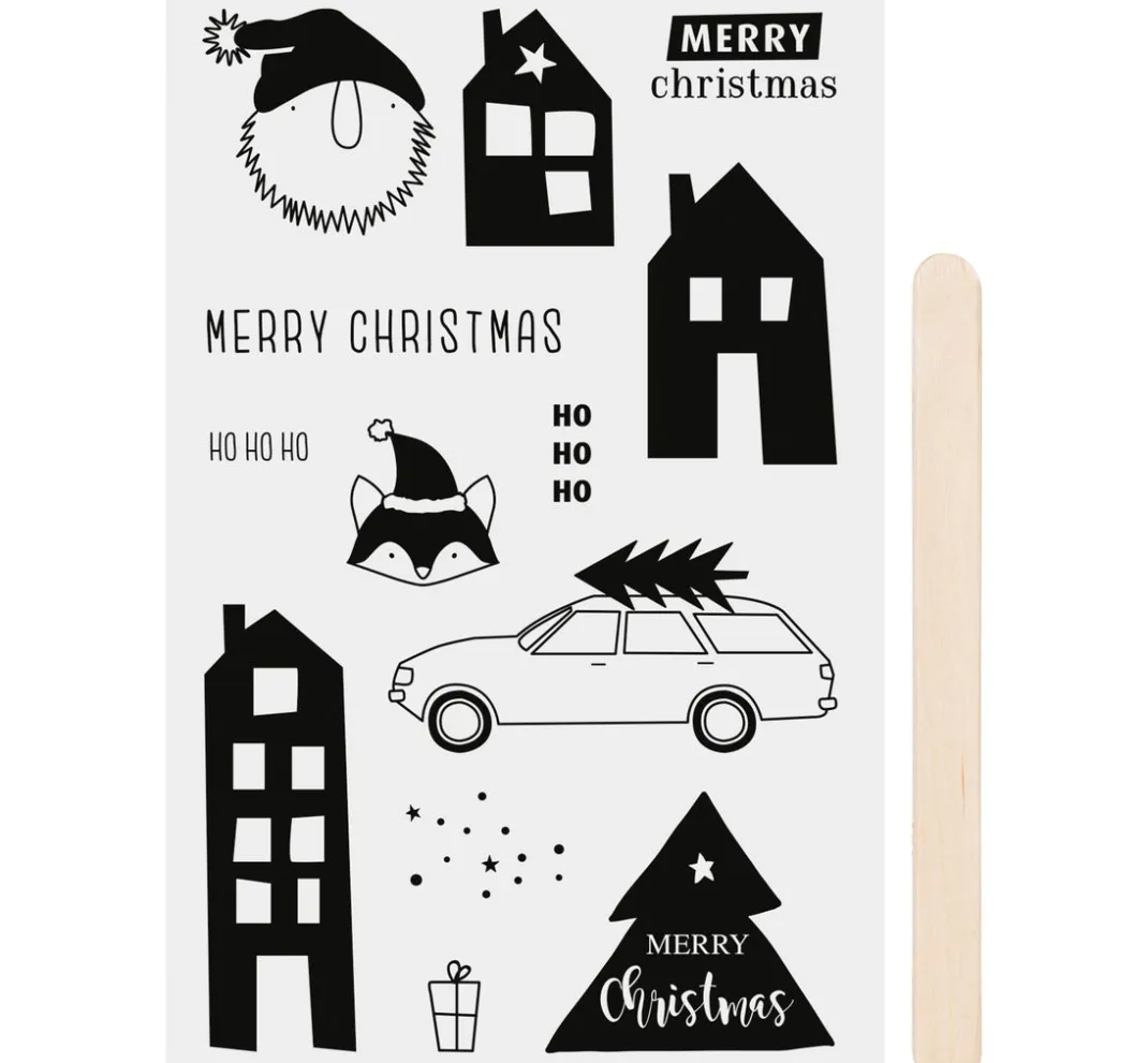 Heyda Scrapbooking|Kartengestaltung>Rubbel-Sticker "Xmas"