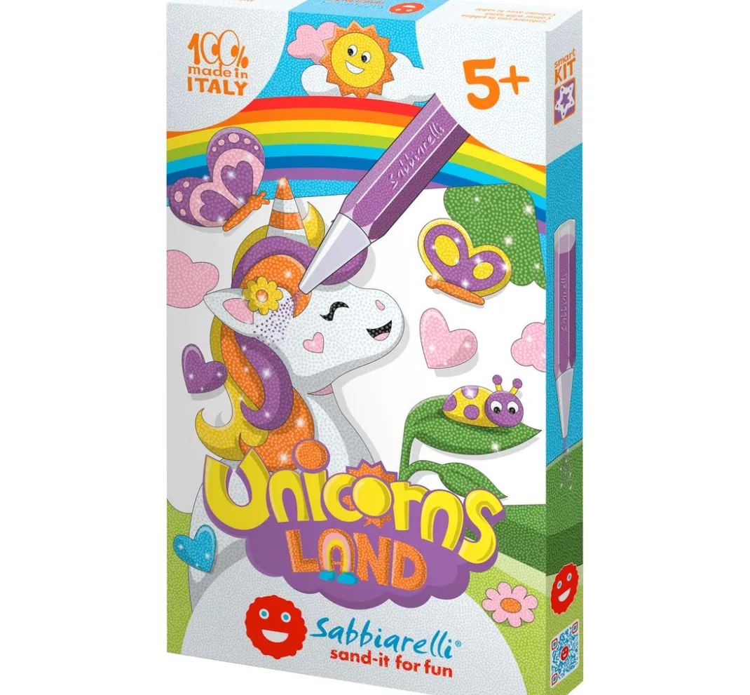Kinder Sabbiarelli Sandbilder|Stifte & Marker>Sand-it for Fun Smart kit Unicorns Land