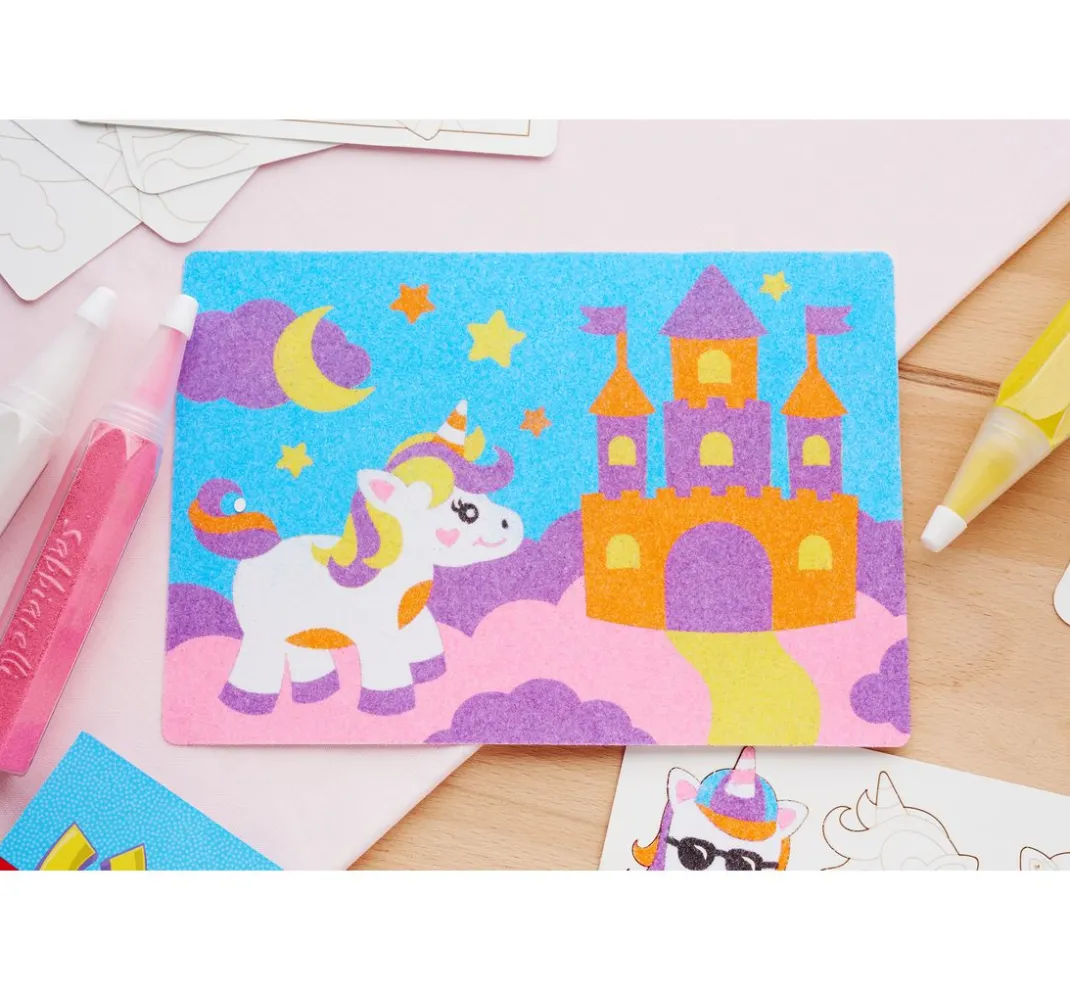Kinder Sabbiarelli Sandbilder|Stifte & Marker>Sand-it for Fun Smart kit Unicorns Land