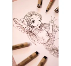 Sakura Mangas Zeichnen|Bullet Journal>Pigma Micron "Manga Sammlung", 3er-Set, Schwarz