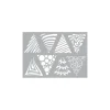 Pronty Crafts Schablonieren|Malschablonen>Schablone "Art Christmas Trees"
