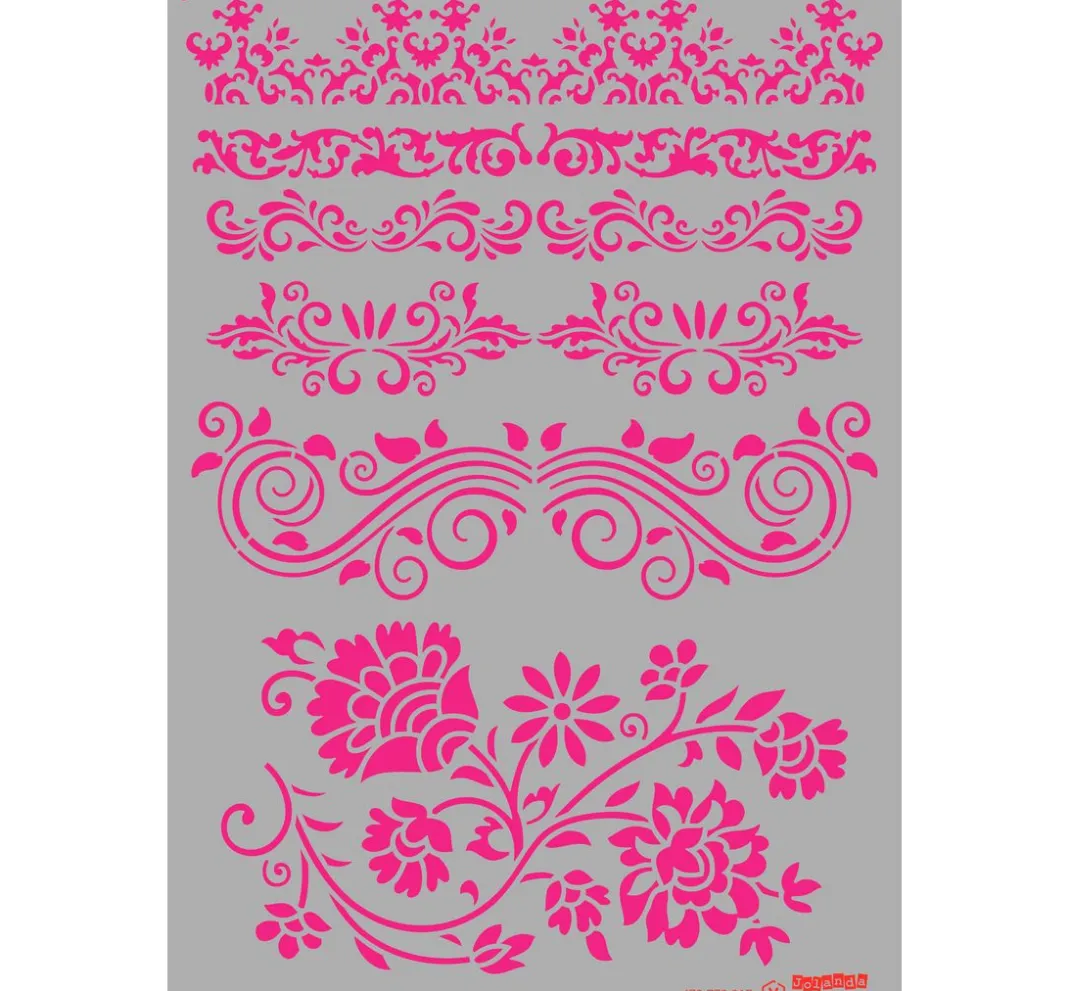 Pronty Crafts Schablonieren|Malschablonen>Schablone "Barocke Bordüren", A4