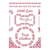 Stamperia Malschablonen|Schablonen>Schablone "Best Wishes"