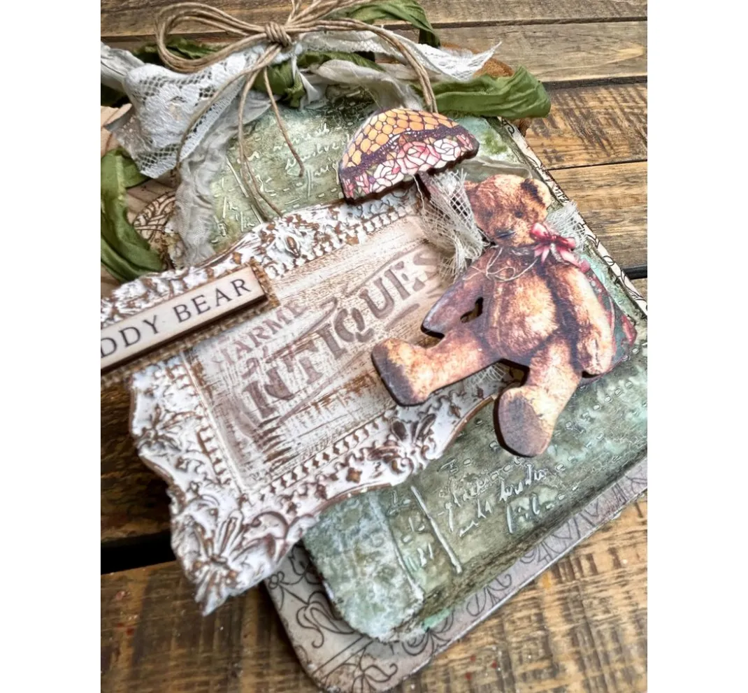 Stamperia Schablonieren|Malschablonen>Schablone "Brocante Antiques - Mixed Patterns"