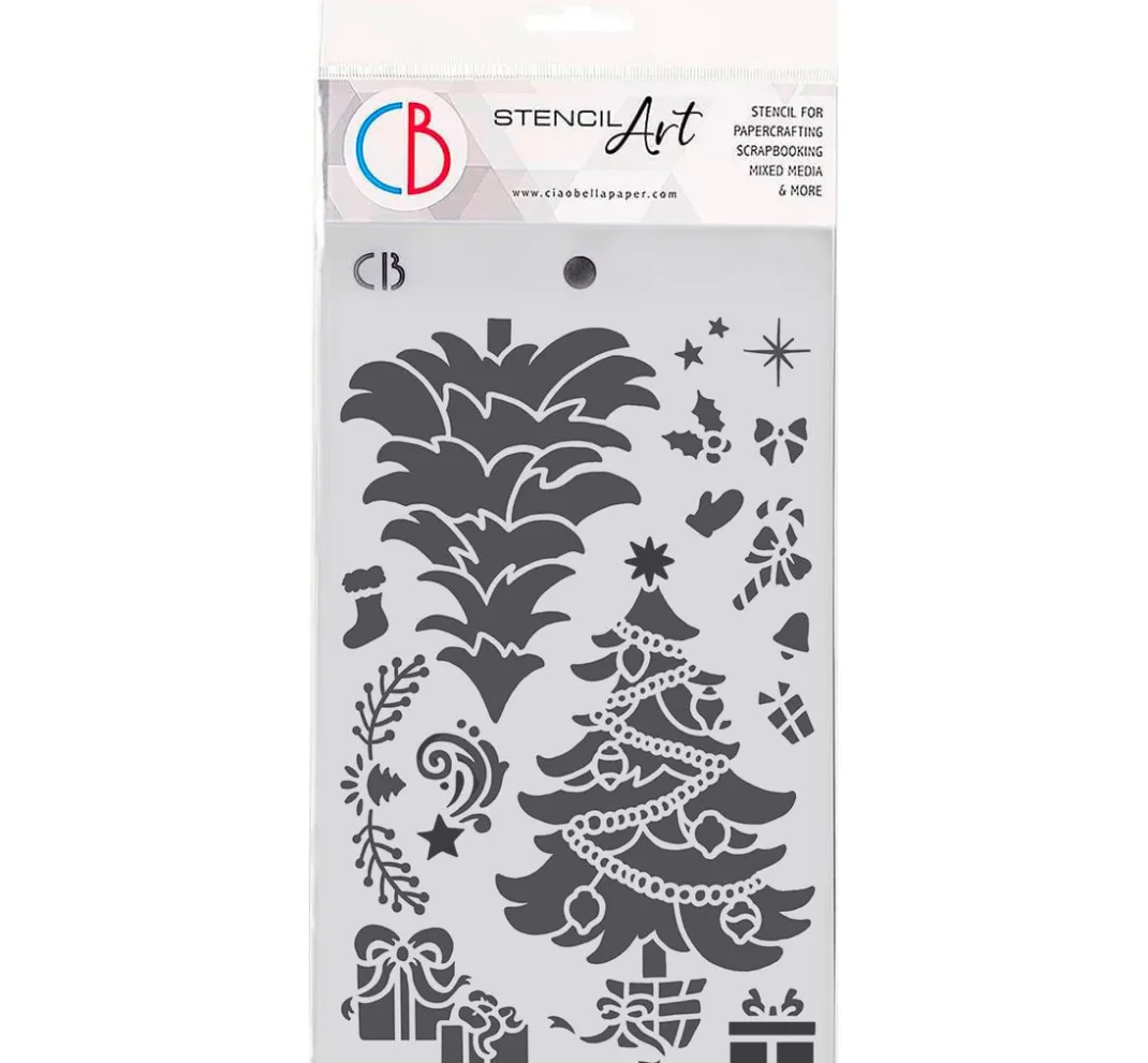 Ciao Bella Schablonieren|Malschablonen>Schablone "Christmas tree"