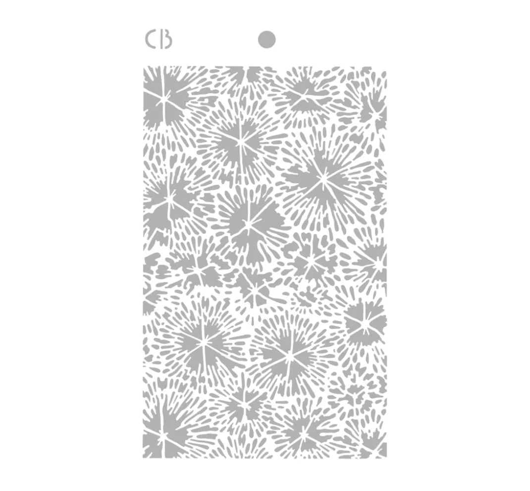 Ciao Bella Schablonieren|Malschablonen>Schablone "Coral Reef - Fossils"