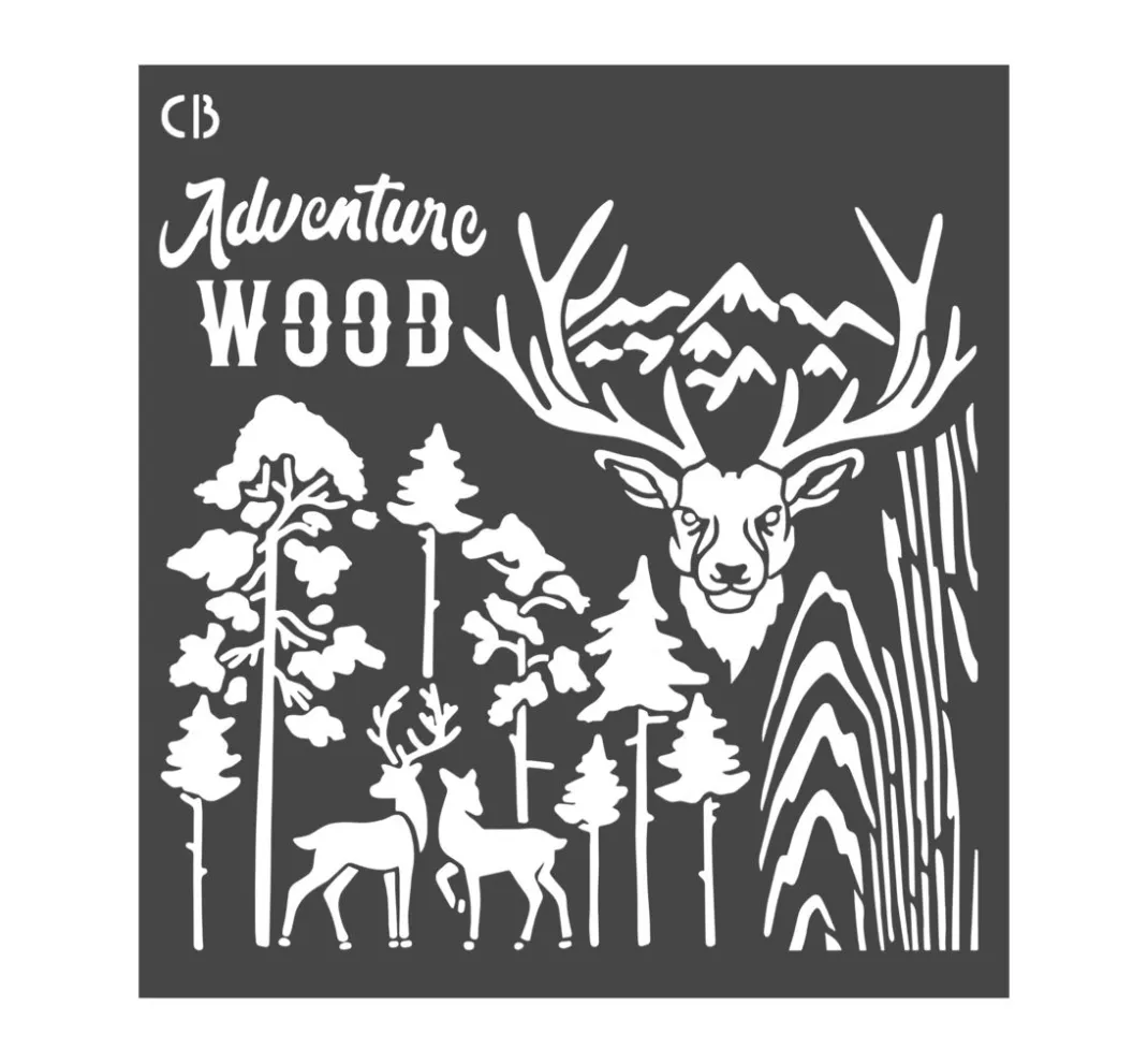 Ciao Bella Malschablonen|Schablonen>Schablone "Deers"