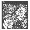 Ciao Bella Malschablonen|Schablonen>Schablone "Ethereal - Life goes on"